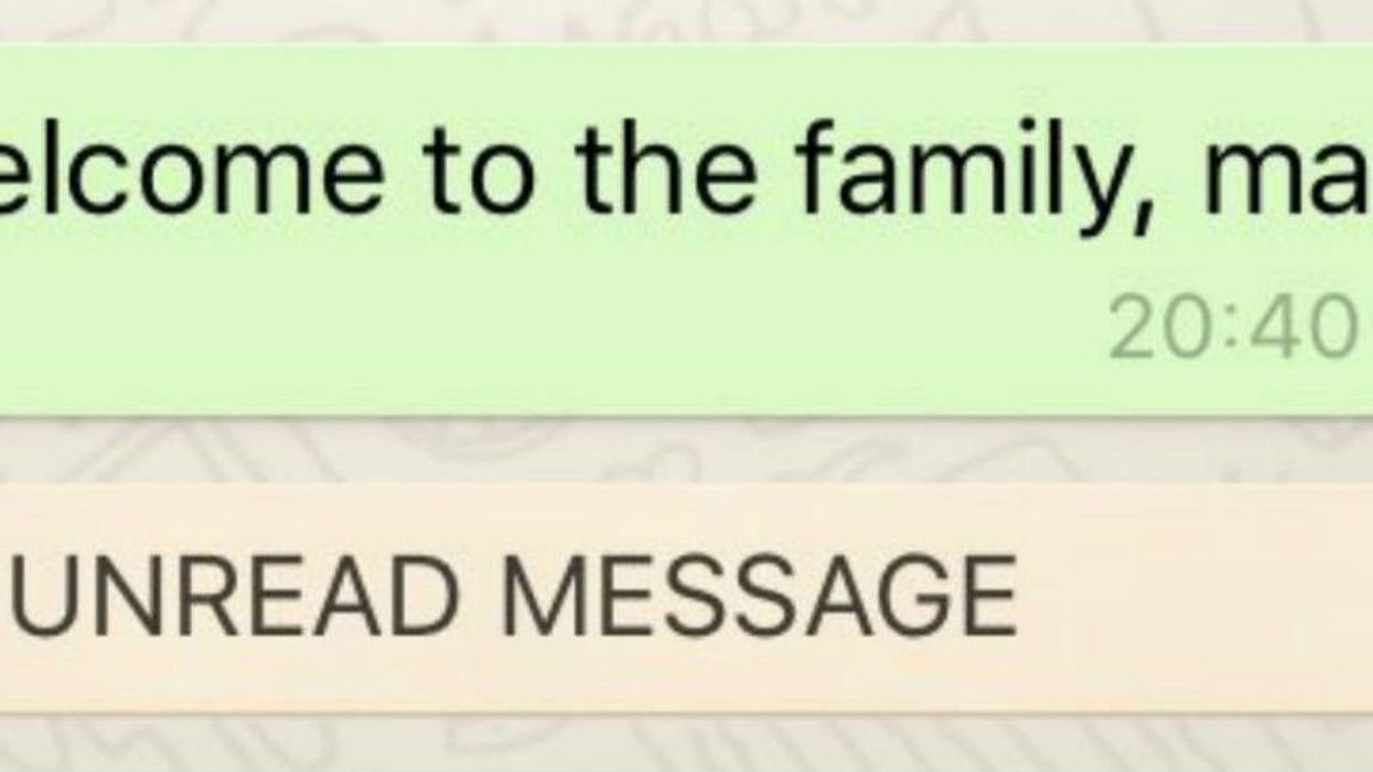 People love this mum's first ever message on WhatsApp