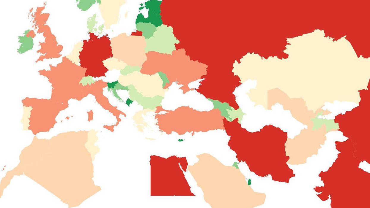 The countries that produced the most medals per capita at the 2012 Olympics