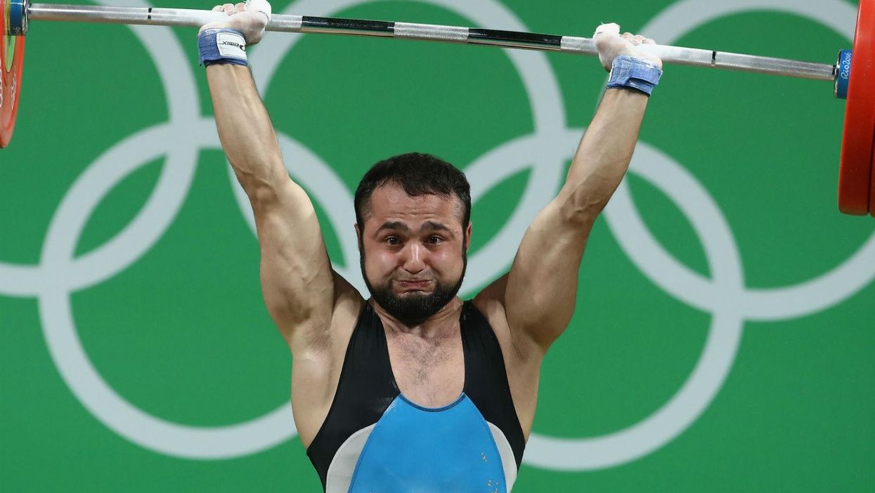 Weightlifter Nijat Rahimov's reaction when he broke a world record to win gold was incredible