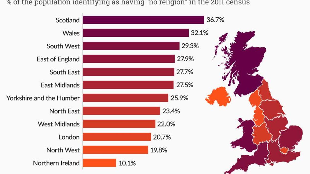 The atheist map of the UK