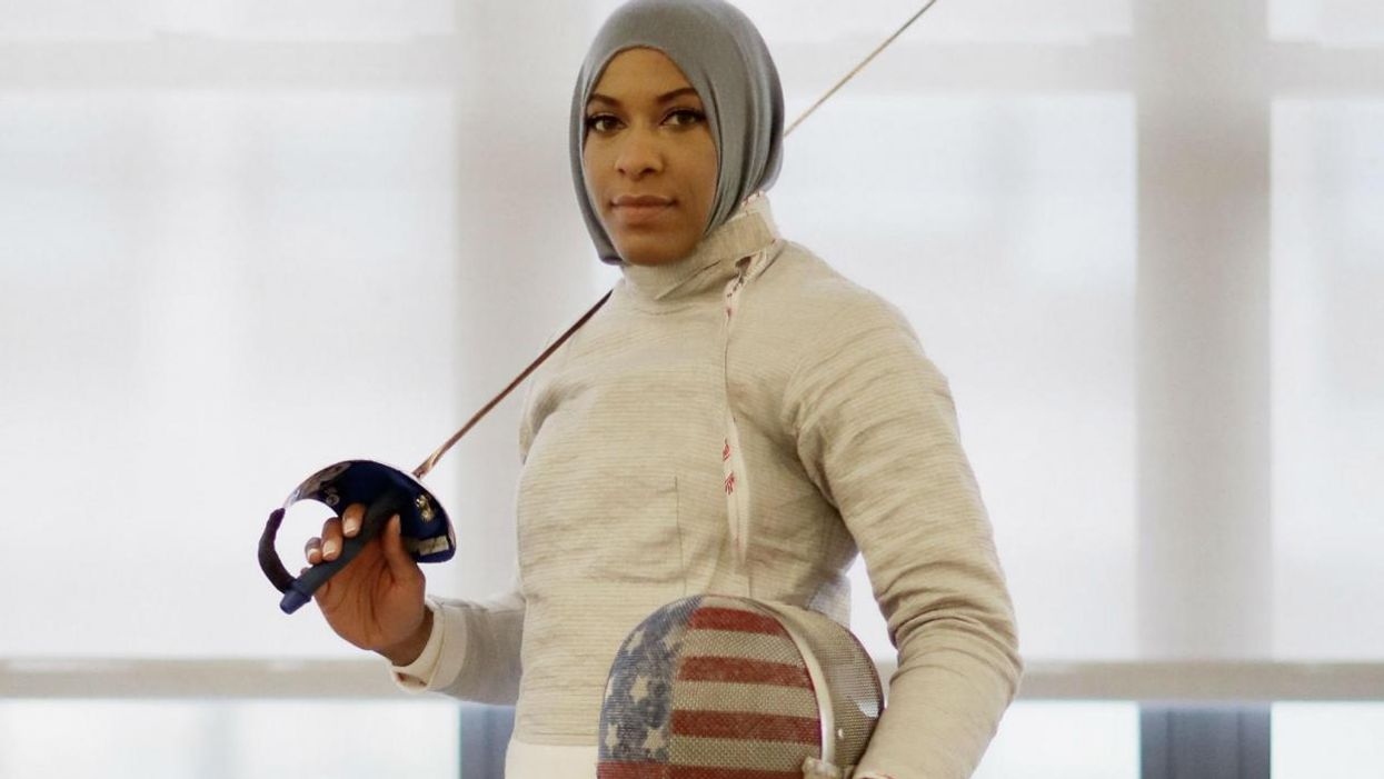 The first American Olympic athlete to wear a hijab took down Donald Trump