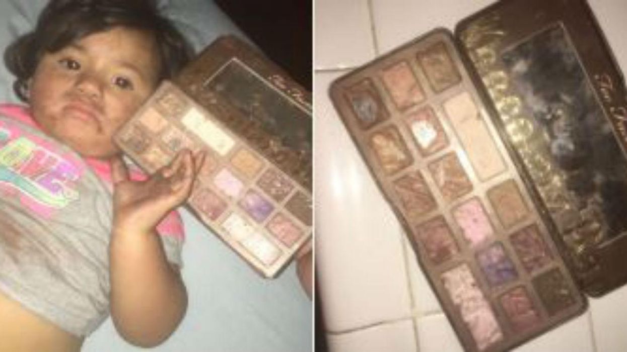 This girl ate a makeup kit and her face is everything