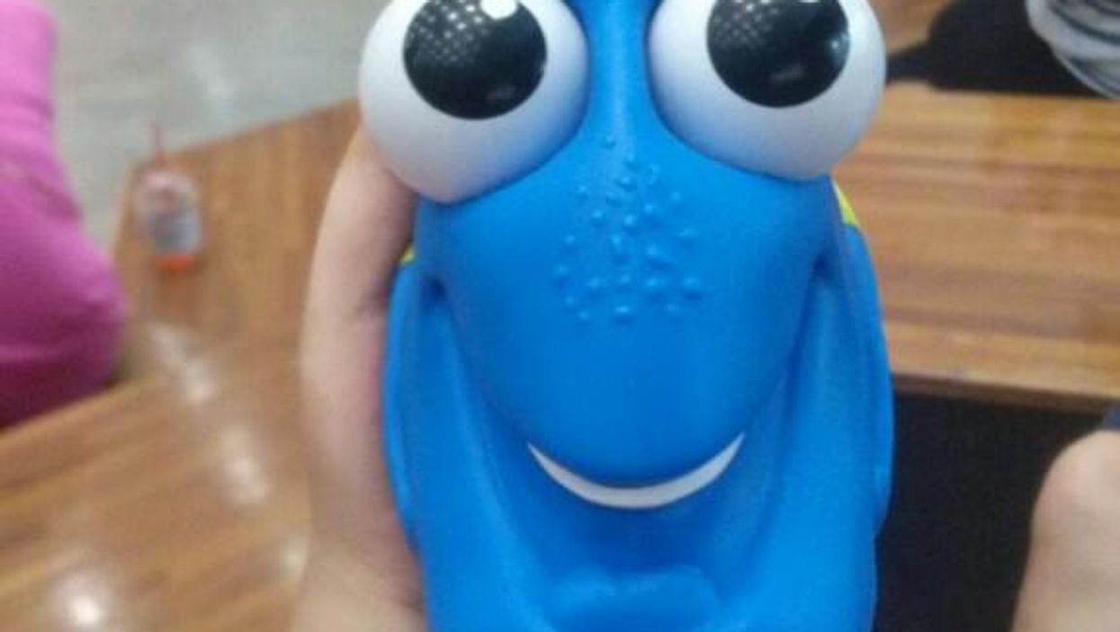 This Finding Dory lamp is absolutely terrifying when you turn it on