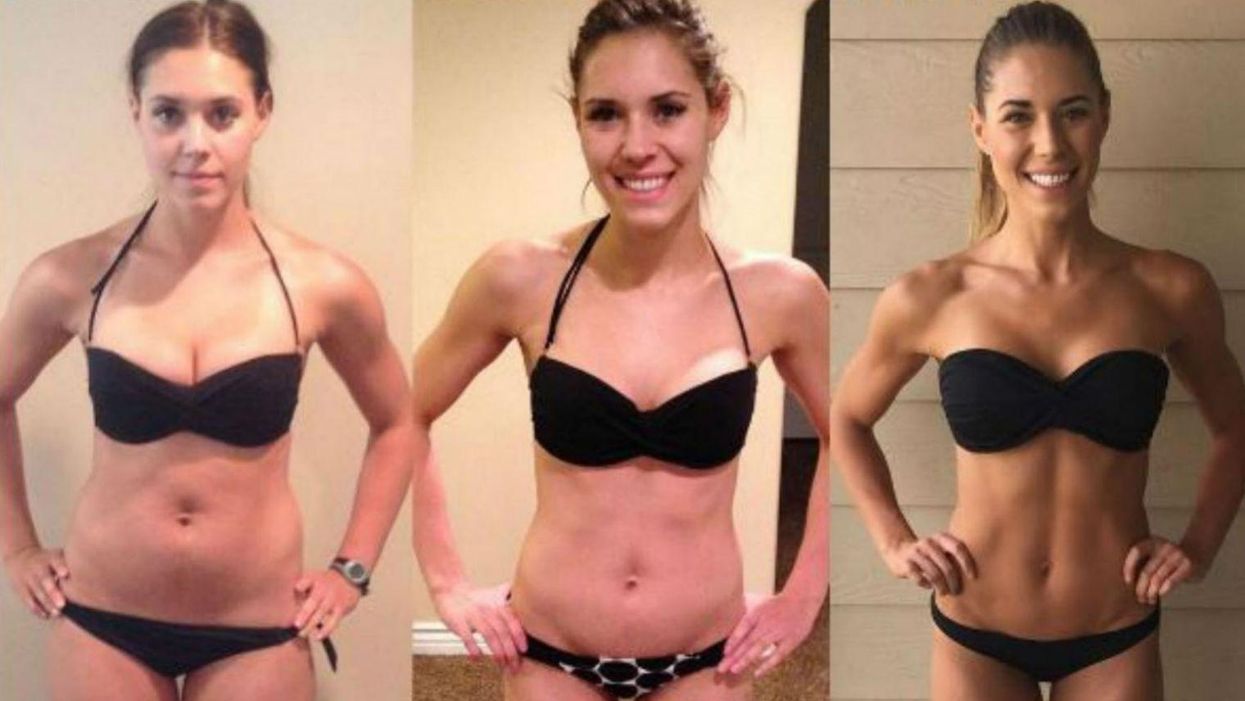 These three photos show why weight really is just a number