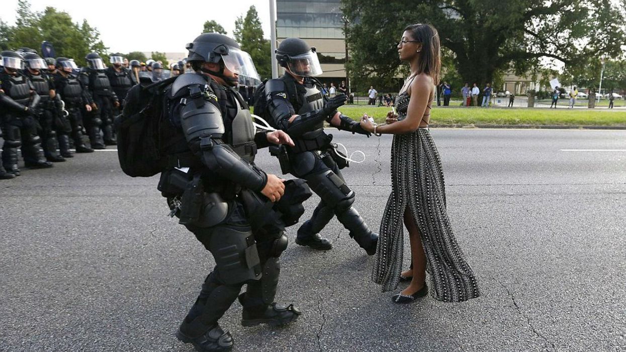 This picture from Baton Rouge has become a powerful symbol of the BLM movement
