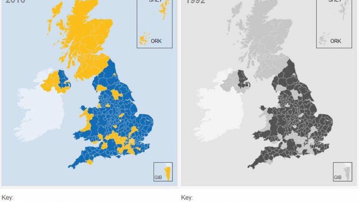 The truth about the map comparing Brexit and mad cow disease