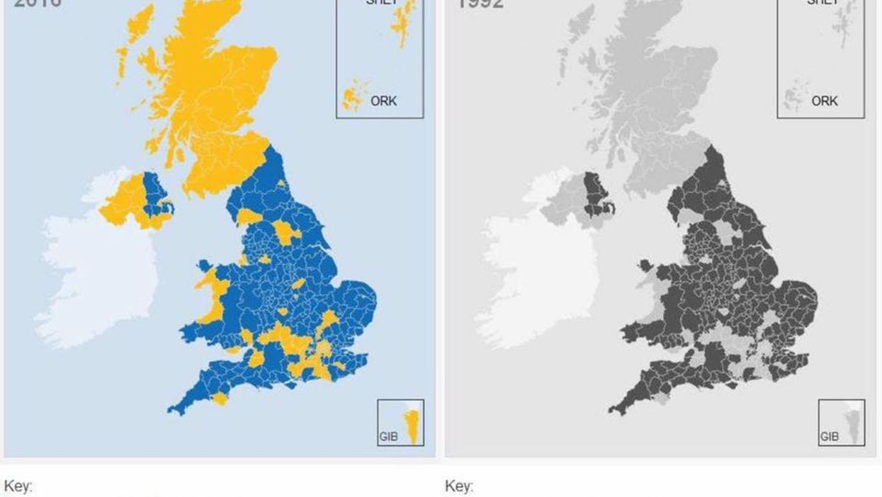 The truth about the map comparing Brexit and mad cow disease