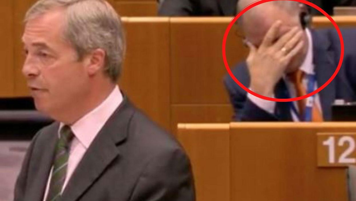 This facepalming politician in the European Parliament speaks for the entire British nation