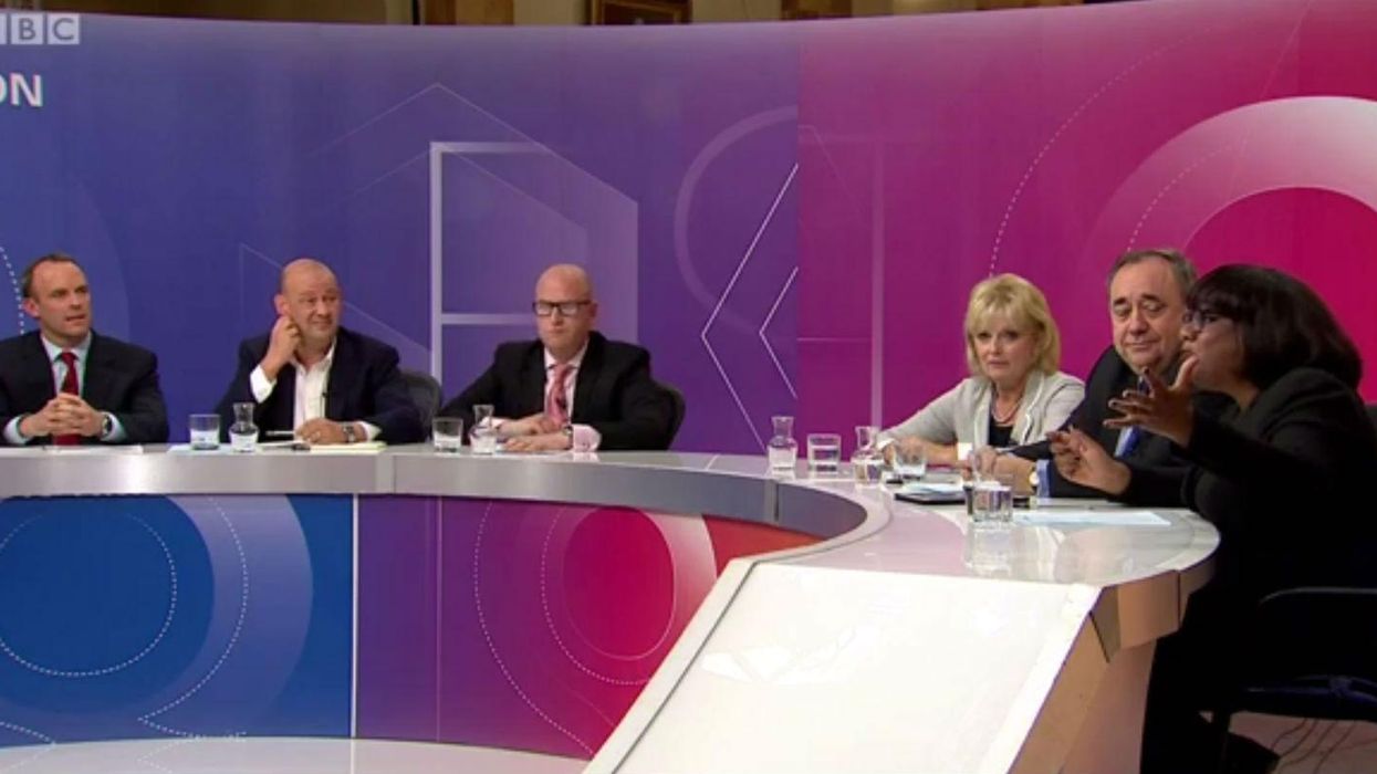 Diane Abbott's expression when David Dimbleby told her an 11th shadow cabinet member had resigned was priceless