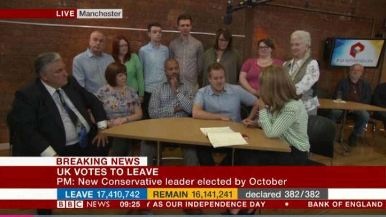 Leave voter regrets voting Leave when he realises it means we're now Leaving