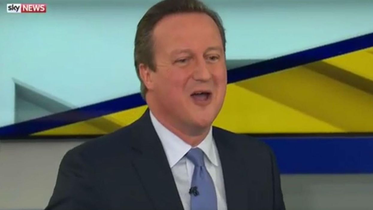 David Cameron tries to stall on a question from a student. Instantly regrets it