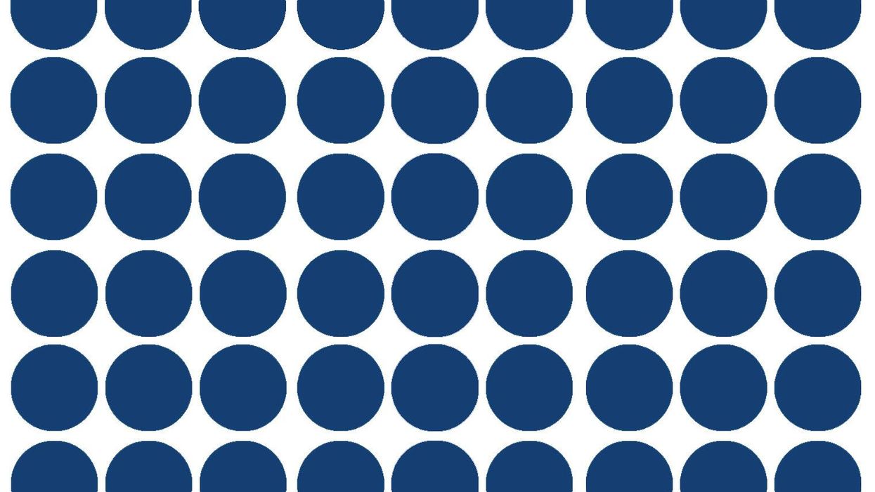 Can you spot the letters hidden in these dots?
