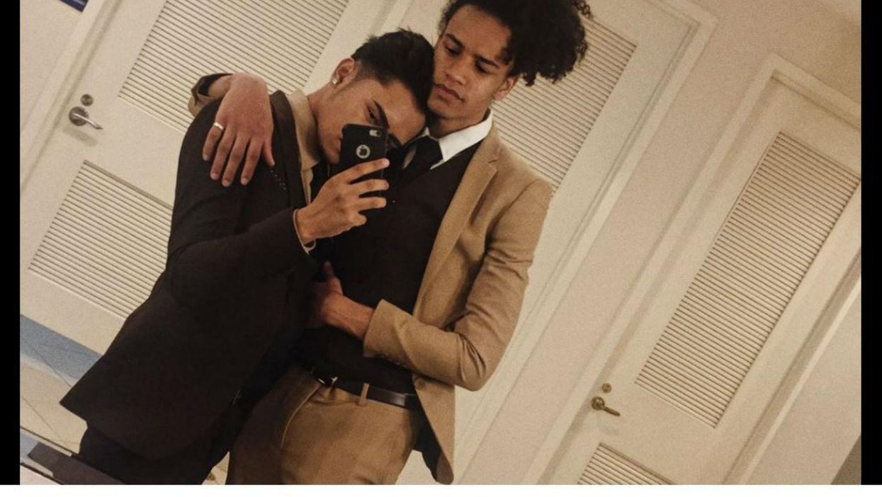 The internet loves this teenager who secretly took his boyfriend to prom