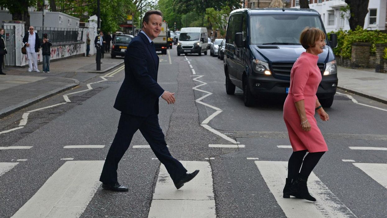 There's an incredible EU conspiracy theory about the way David Cameron crossed the road