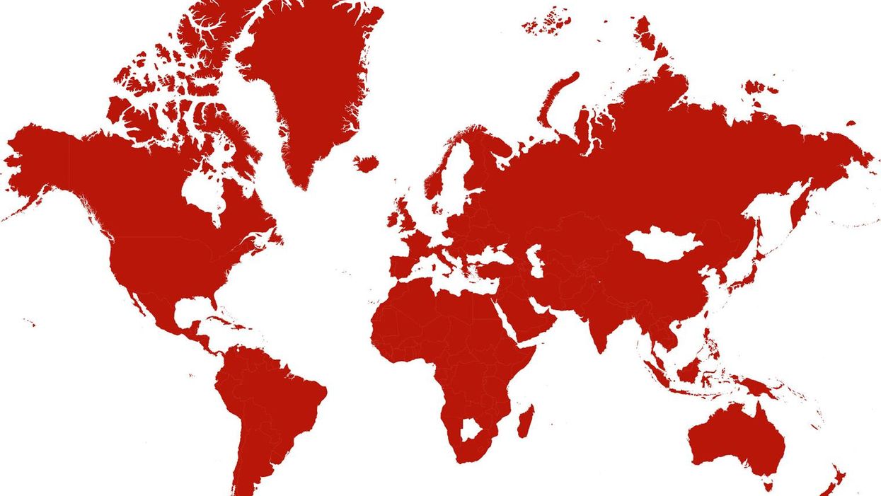 Here's a map of all the countries currently at war or in dispute with another