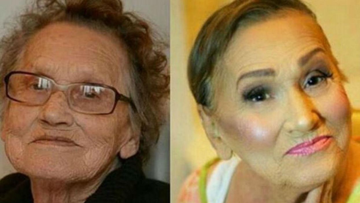 The internet can't get enough of this very glamorous grandmother's make over