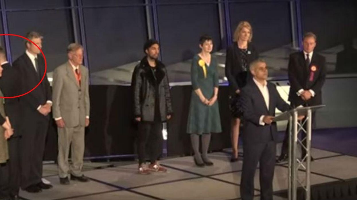 This is what Britain First had to say about Paul Golding's stunt during Sadiq Khan's acceptance speech