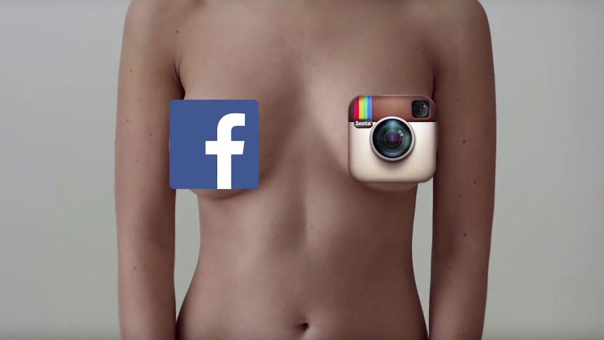 This breast cancer charity found a genius way to get round female nipple censorship