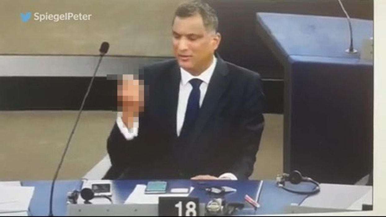 Tory MEP Syed Kamall was caught doing something very NSFW in the European parliament