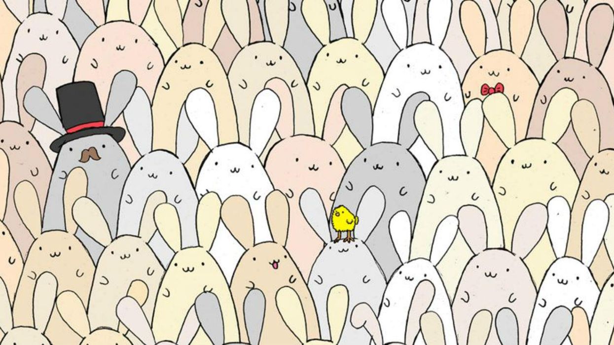 Can you find the Easter egg hidden among all the bunnies?