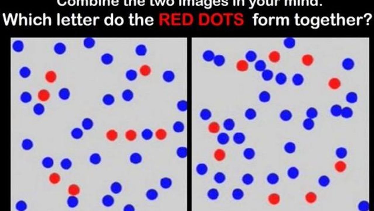 Quiz: Can you spot the letter hidden in these dots?