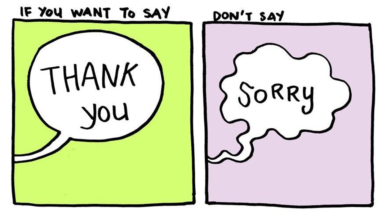 These sweet, thoughtful cartoons show what you should be saying instead of sorry