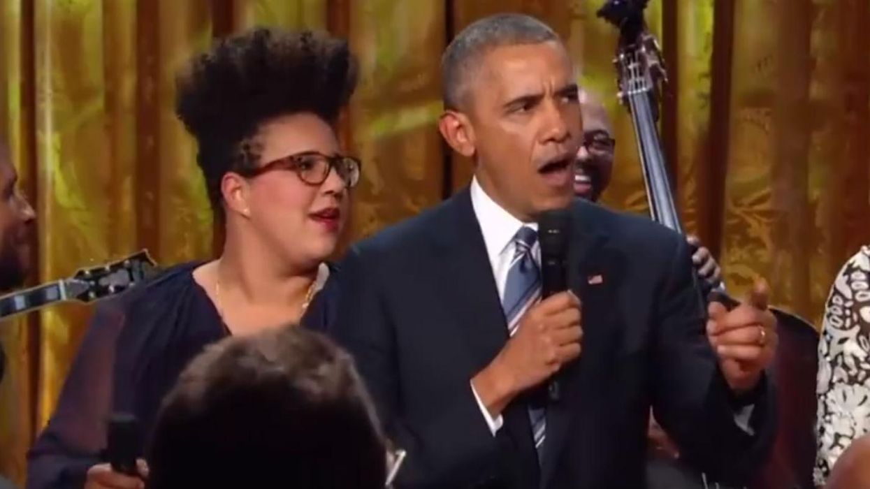 Watch Barack Obama totally kill it at his last White House singing session