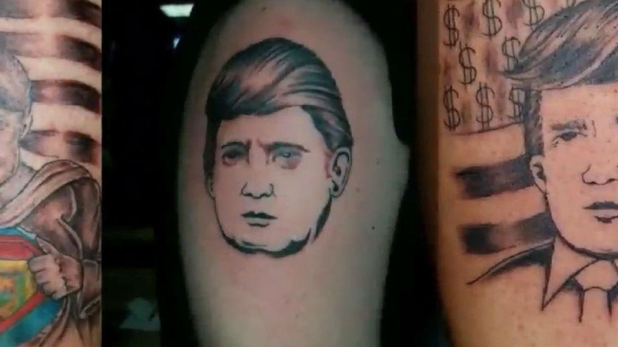 A tattooist in New Hampshire is dishing out Donald Trump tattoos for free