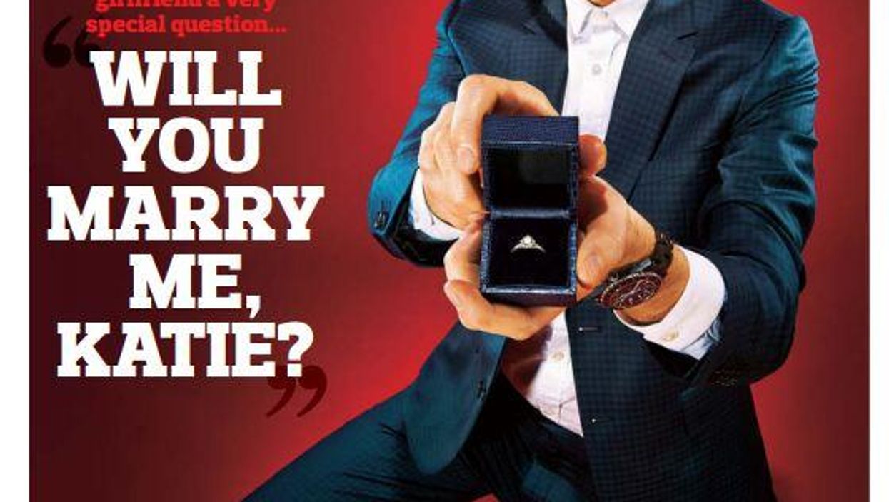 A man proposed to his girlfriend in a national newspaper and people can't cope