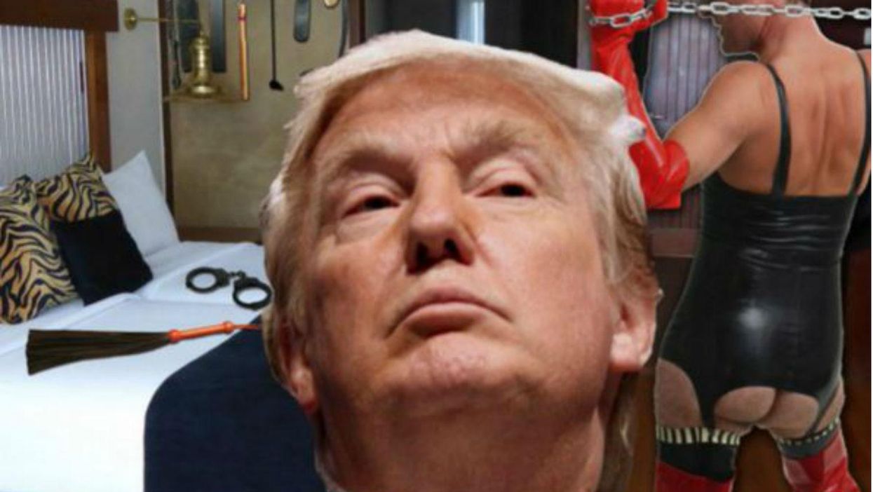 Um, someone has written an erotic novel about Donald Trump and a bell boy and we don't know what to say