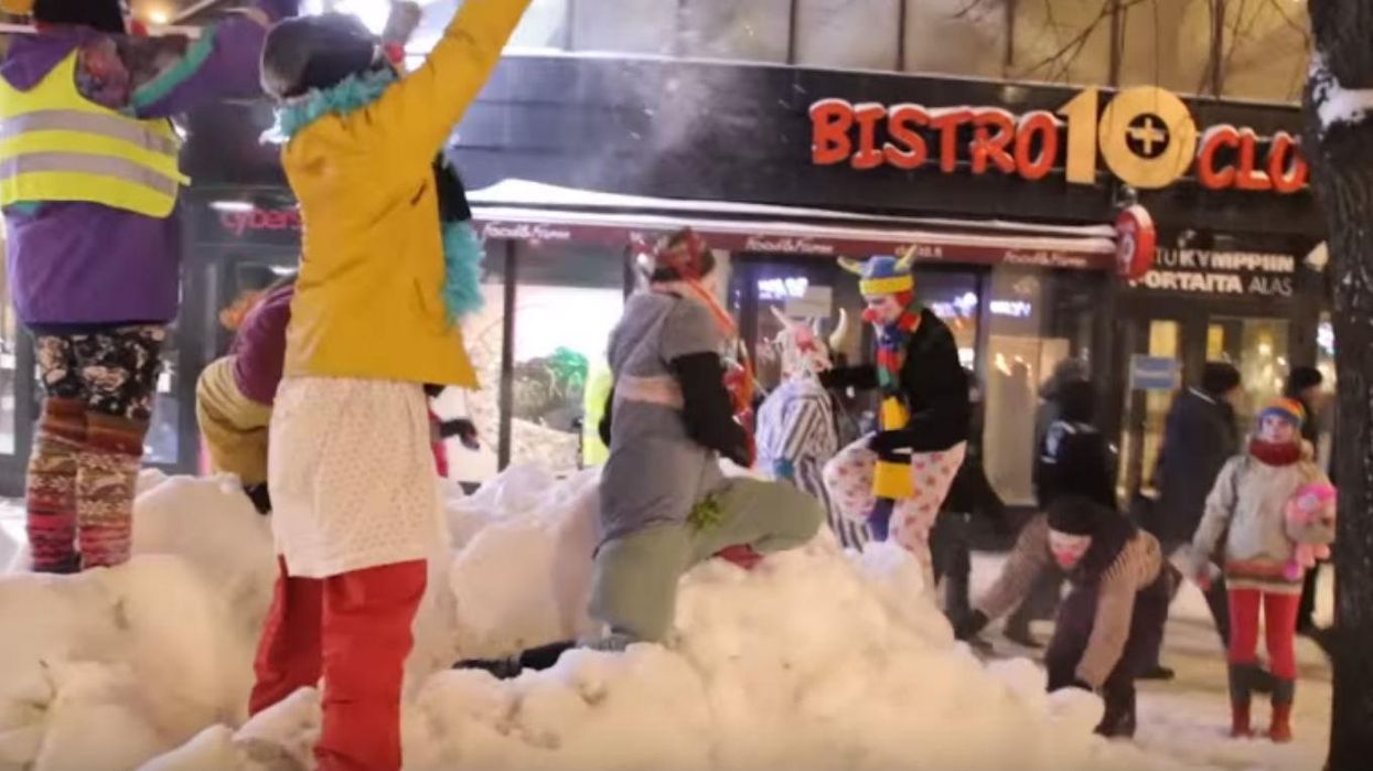 People in Finland have found a brilliant way to disrupt 'anti-immigrant patrols'