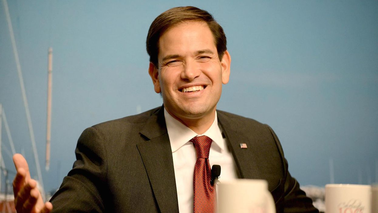 Republican presidential hopeful Marco Rubio bought a gun for Christmas just in case Isis drop by for a visit