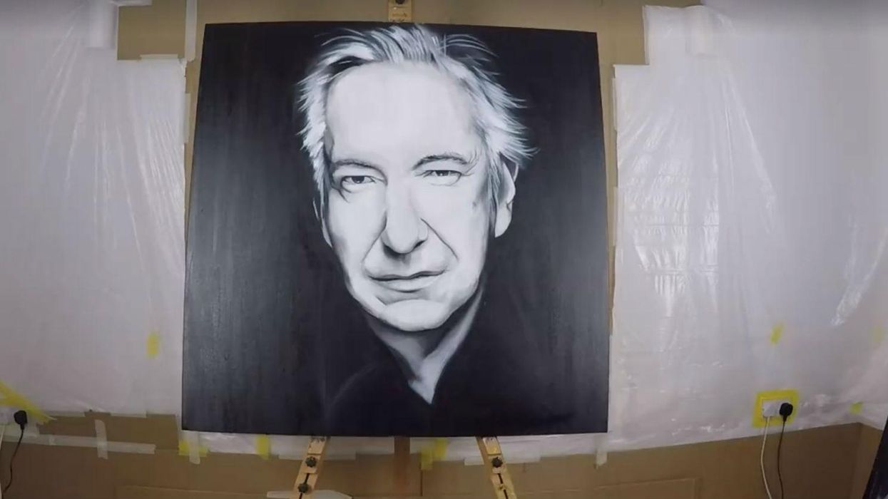 This artist has made an incredible video tribute to Alan Rickman