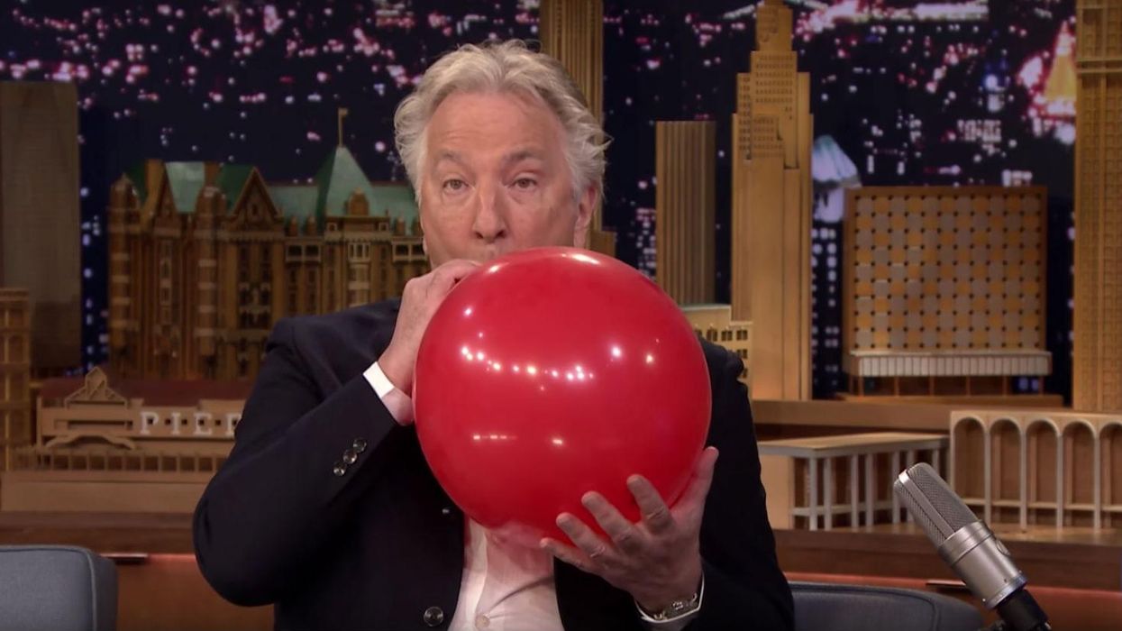 Alan Rickman speaking on helium will help you remember his amazing sense of humour