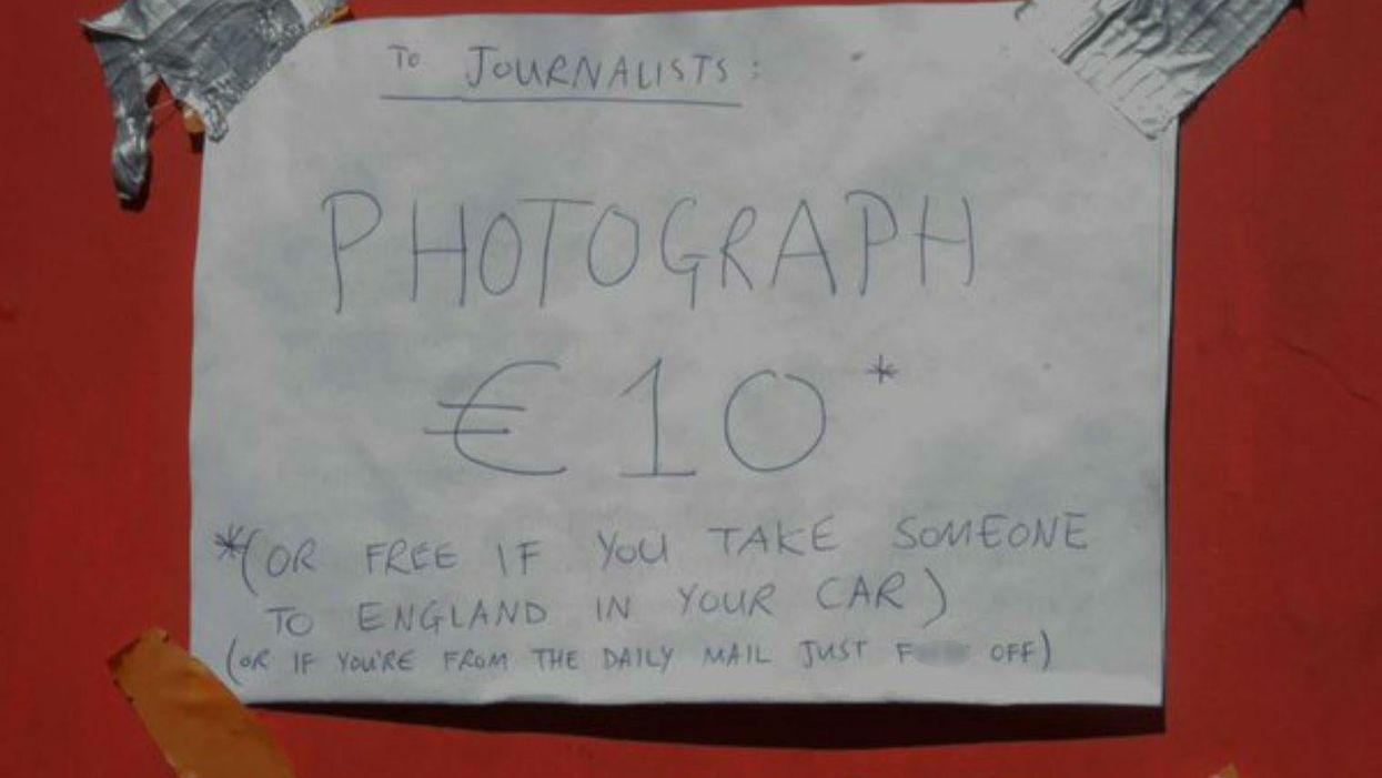 An open letter in the Calais Jungle has a very abrupt message for the Daily Mail