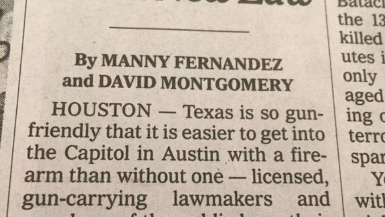 This paragraph sums up just how ridiculous Texas's new gun law is