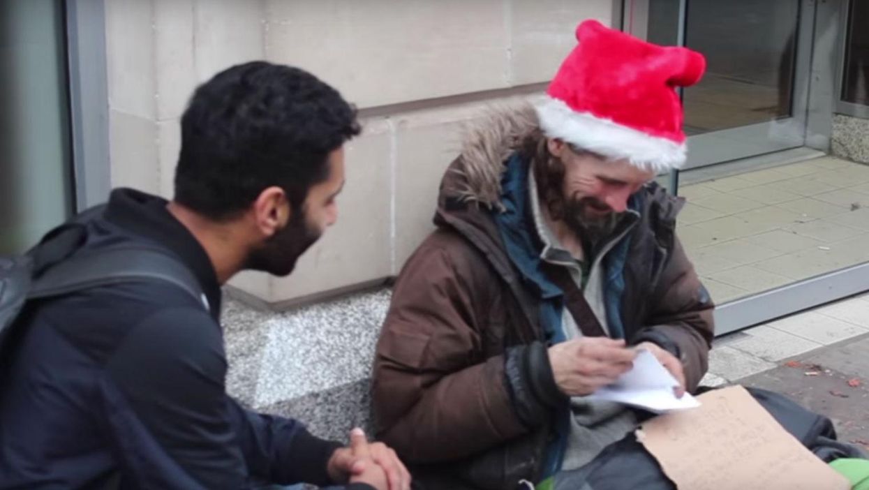 This young British Muslim man is giving out presents to homeless people this Christmas