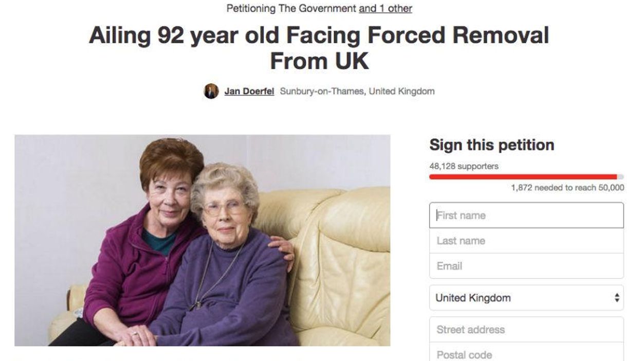 This frail 92-year-old widow is facing deportation from Britain