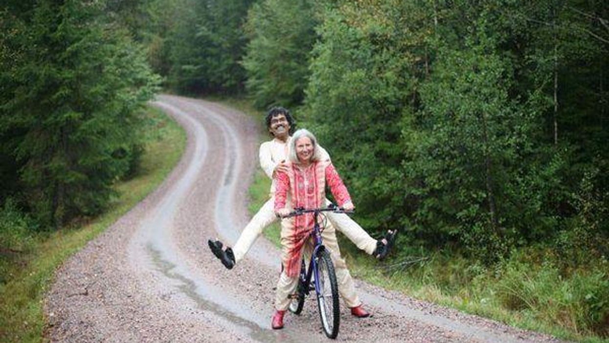 This extraordinary love story of a man who cycled from India to Sweden to be with his wife is touching hearts all over the world