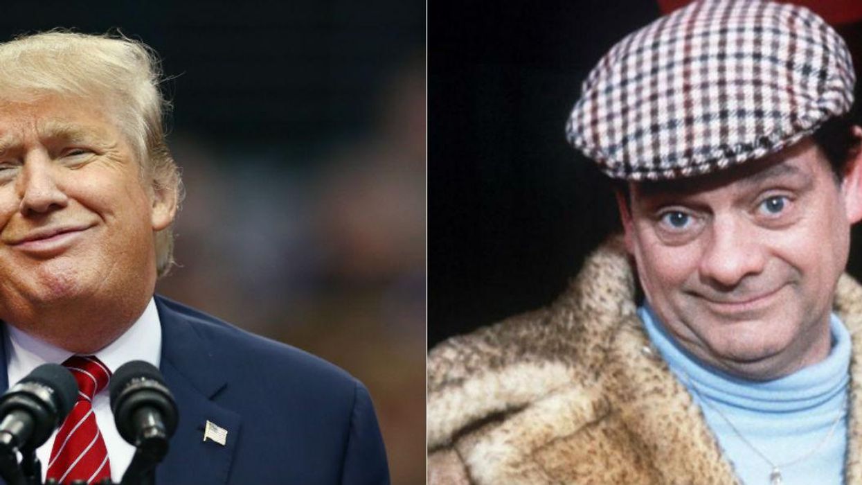 Donald Trump's campaign manager appears to have been taking French lessons from Del Boy Trotter