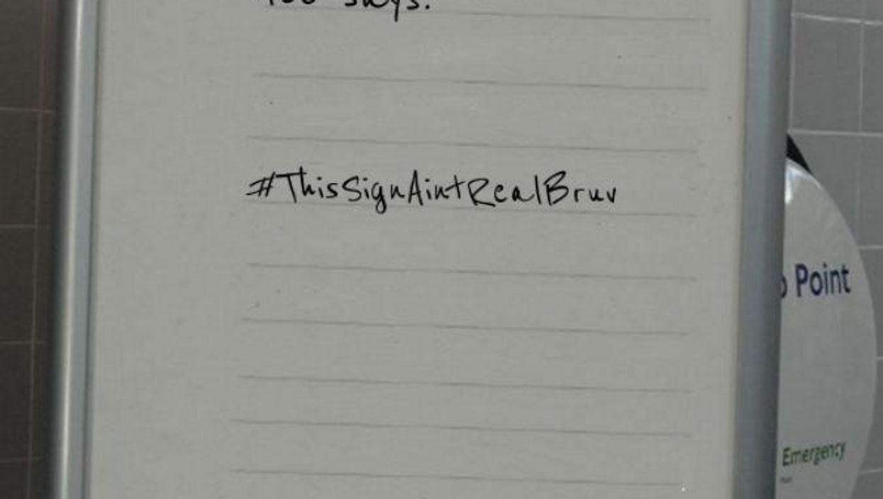 As touching as it is, this #YouAintNoMuslimBruv Tube sign is a big fake