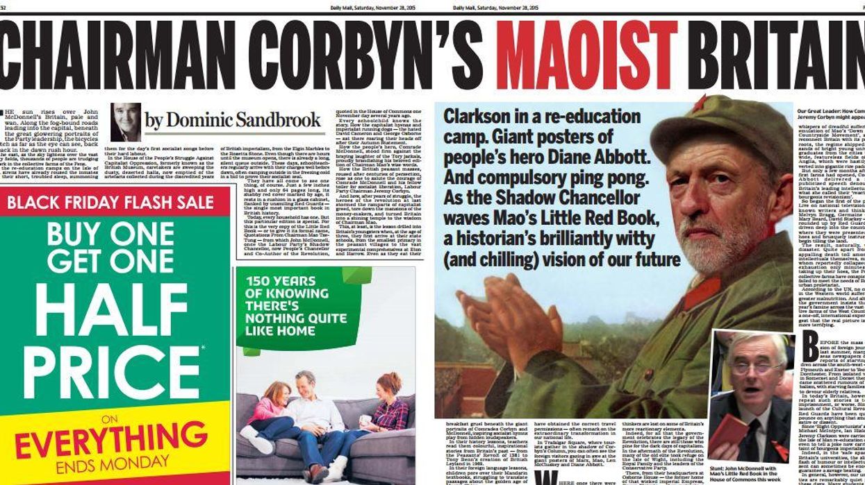 The Daily Mail just published a bizarre imagining of life in Maoist Britain under 'Chairman Corbyn'