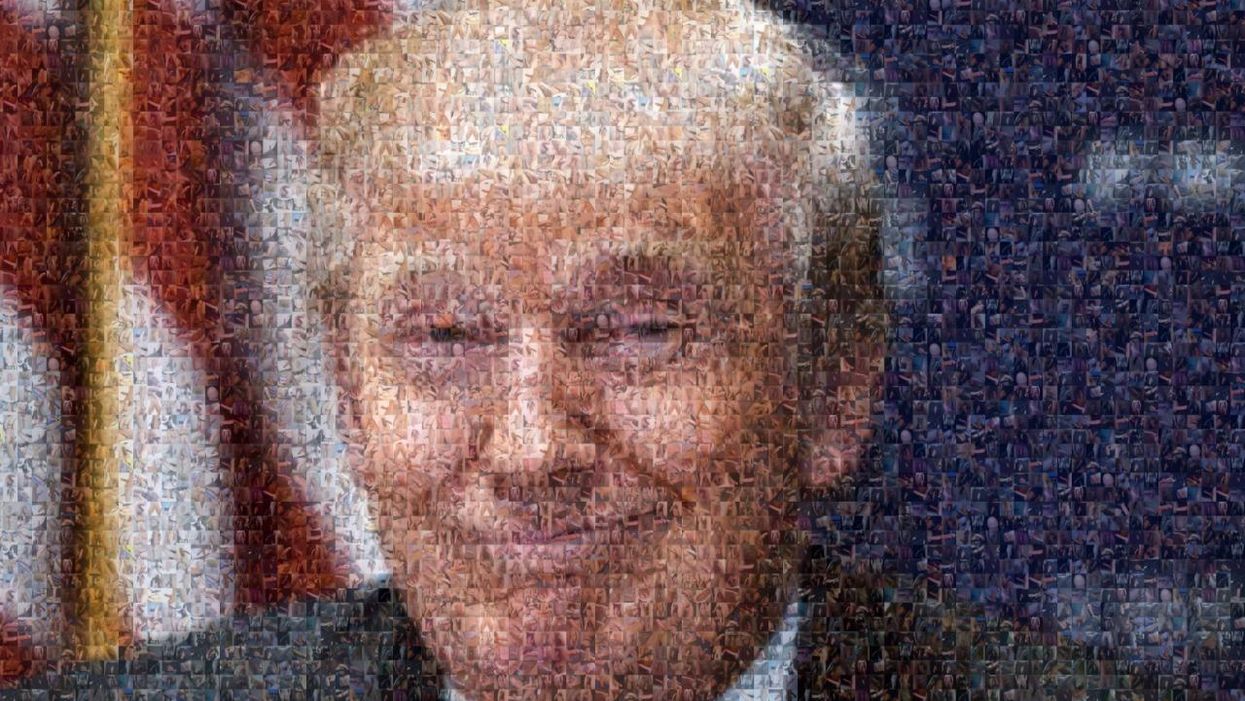 This picture of Donald Trump is made entirely out of 500 penises