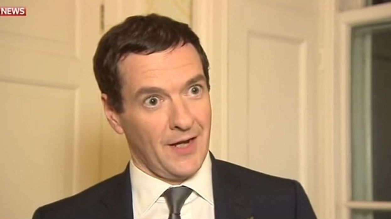 Just George Osborne doing a robot impression during an interview about tax credit cuts