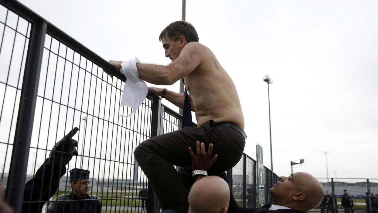 Meanwhile, in France, executives had their shirts ripped from their backs by workers about to lose their jobs