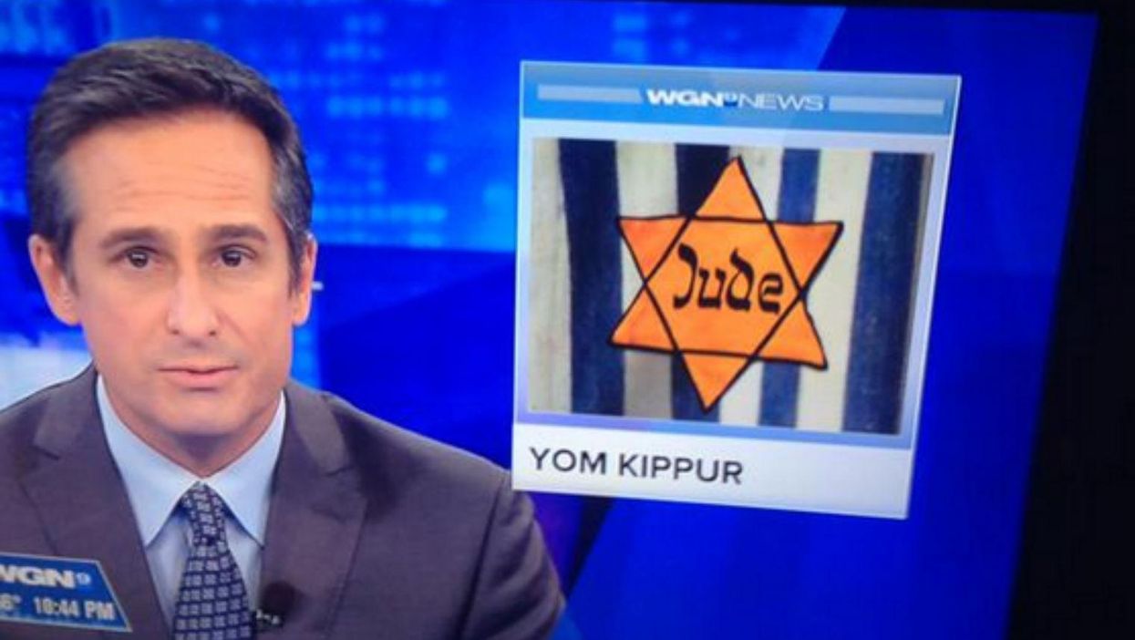A TV station used a Nazi image to illustrate a story about Yom Kippur. Yes, really