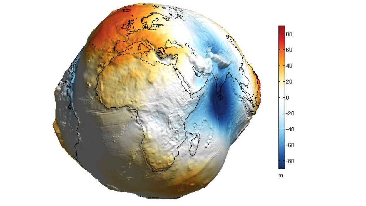 No, this is not what the Earth would look like without water