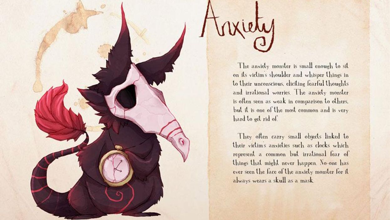 This artist illustrated mental disorders as monsters