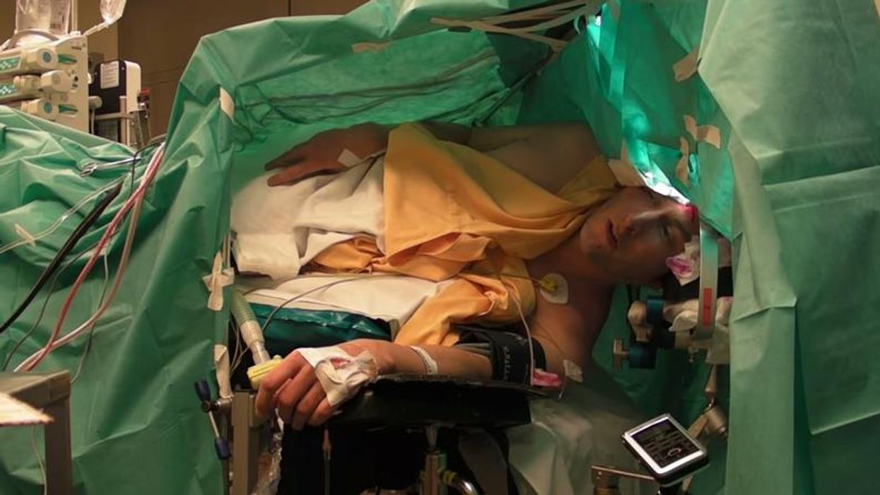 Watch an opera singer perform during his own brain surgery