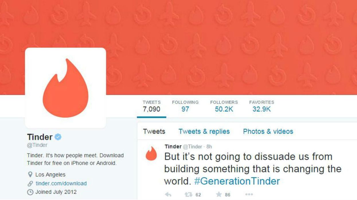 Tinder gets criticised by journalist, has a full-blown meltdown on Twitter